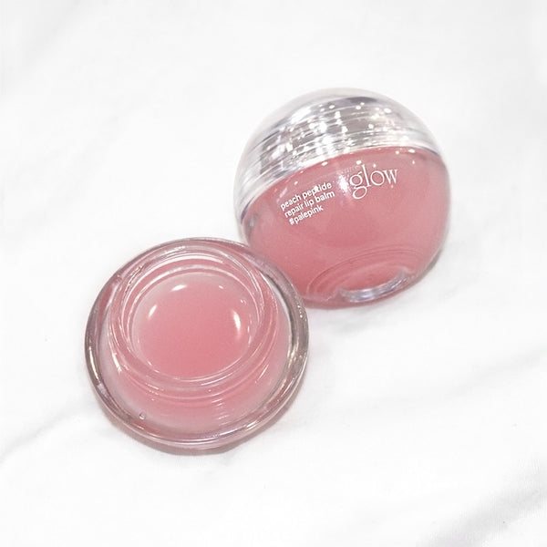 GLOW peach peptide repair lip balm #palepink