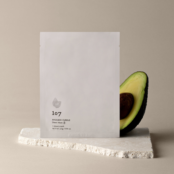 107 BEAUTY Avocado Cuddle Sheet Mask